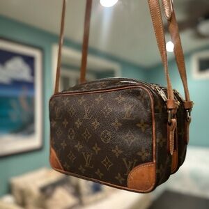 Brown Monogram Crossbody Bag